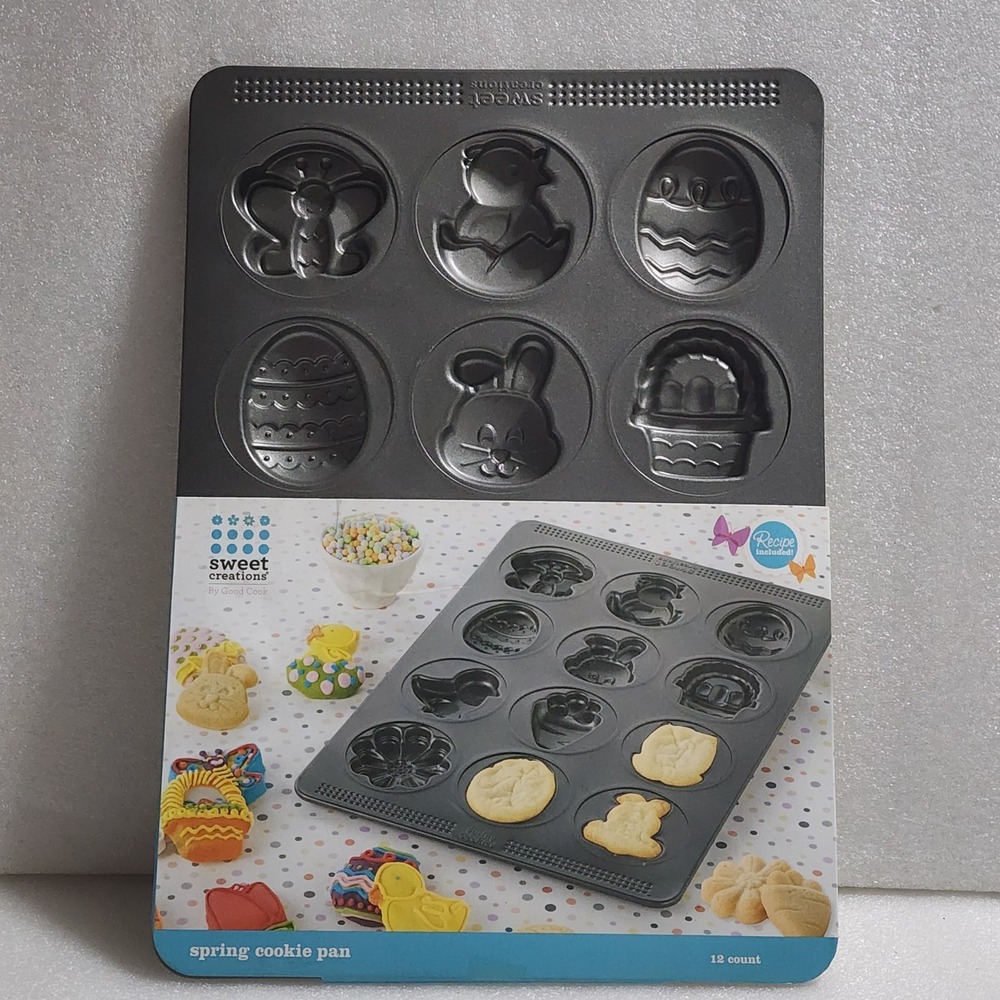 Sweet Creations by Good Cook Spring Cookie Pan 12 Count Easter New 076753048958
